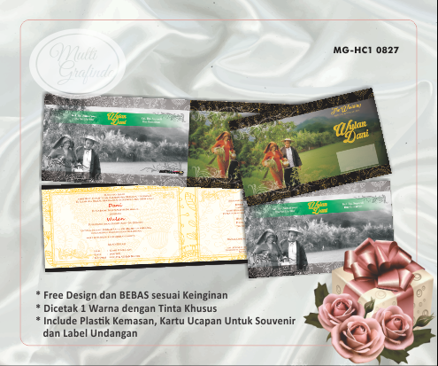 Cetak Undangan Hardcover 1 Warna